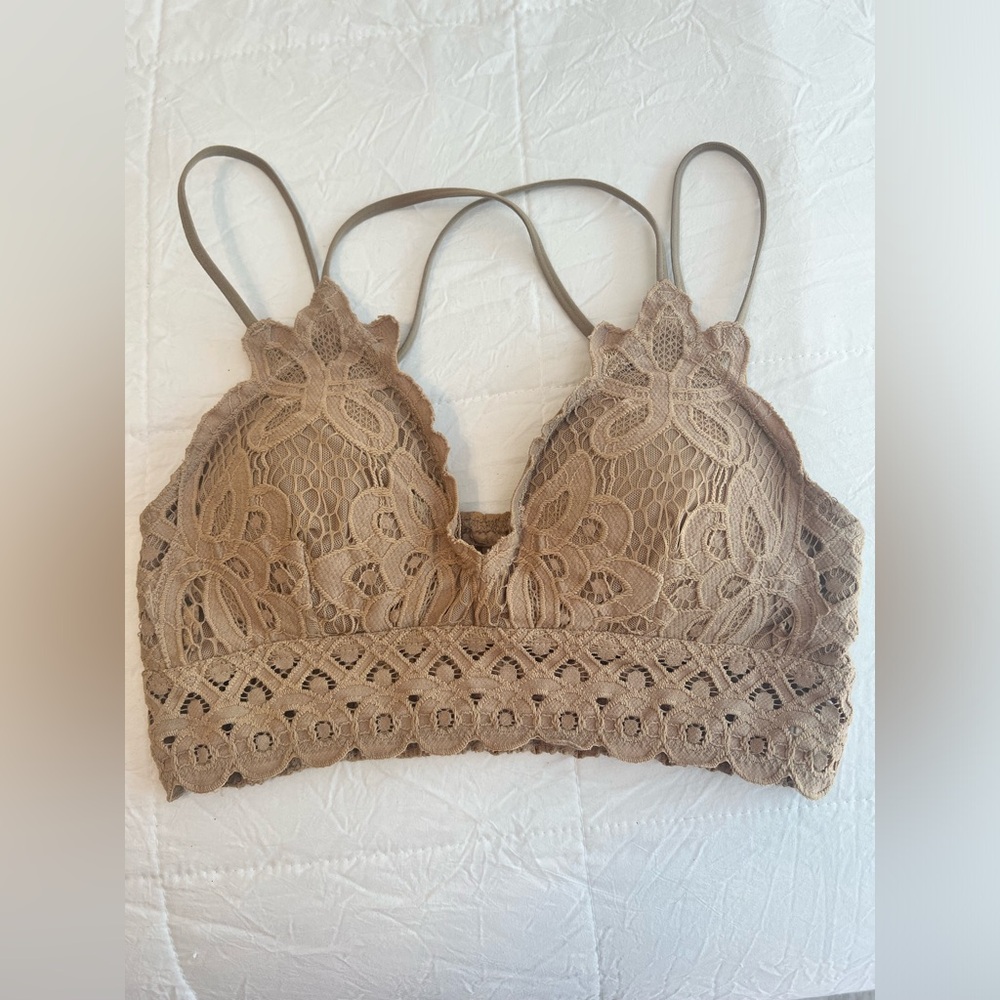 Tan size small bralette